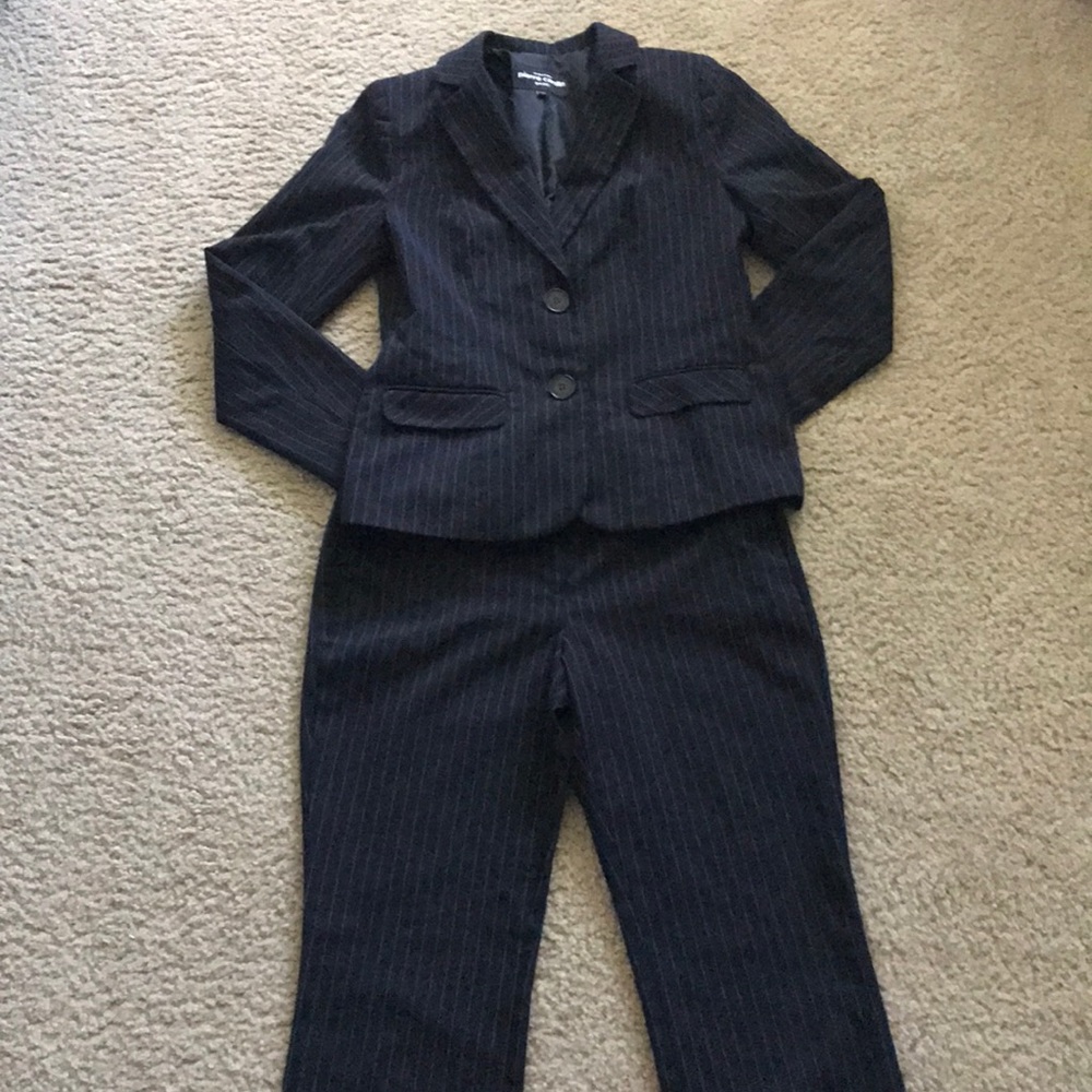 Pierre Cardin black suit with grey lines Small